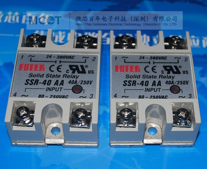 SSR-40AA 40a单相交流控交流阳明FOTEK固态继电器 AC控AC SSR-40AA 220V product photo