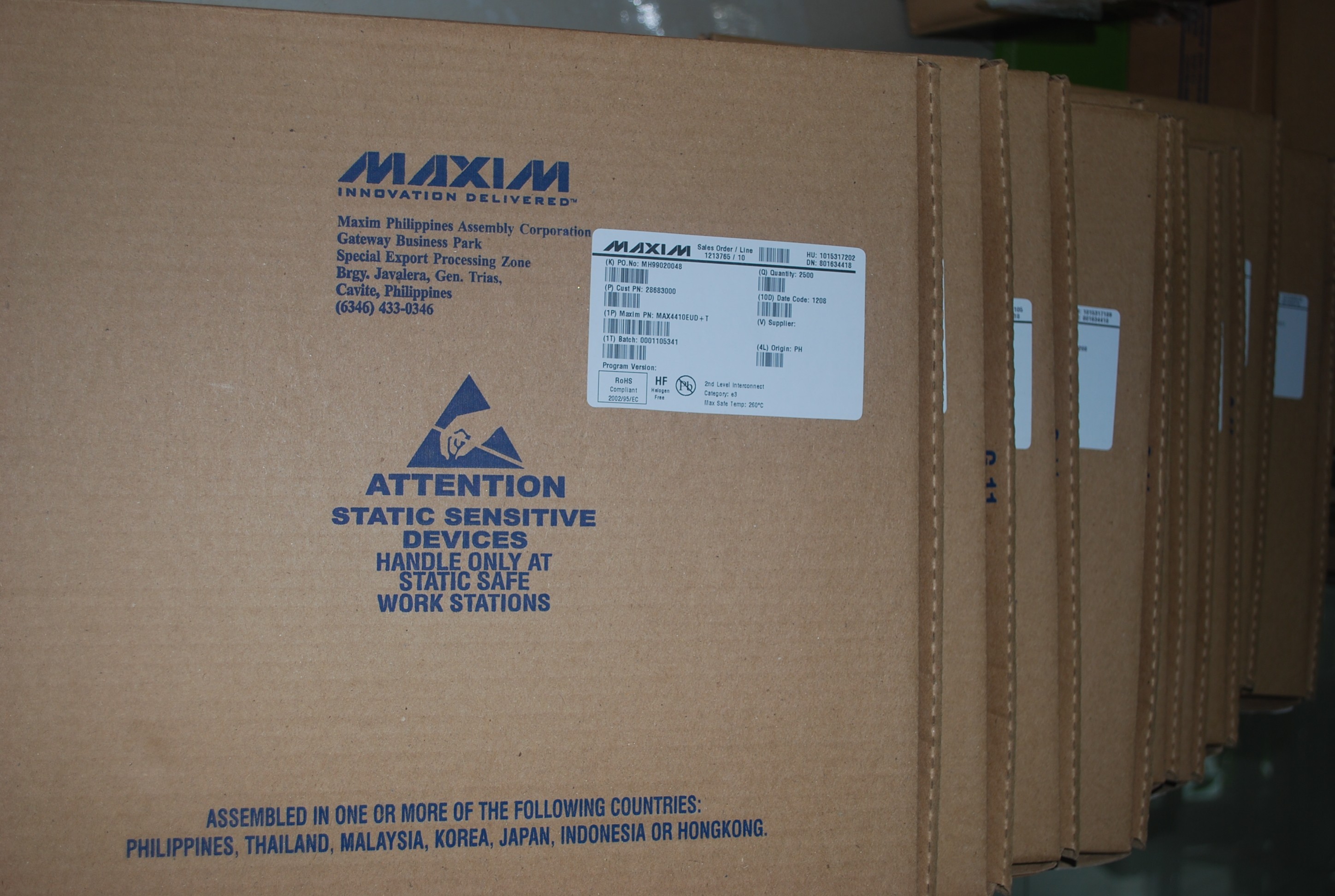MAX4410EUD 80MW，DirectDrive立体声耳机驱动器，带有关断 product photo