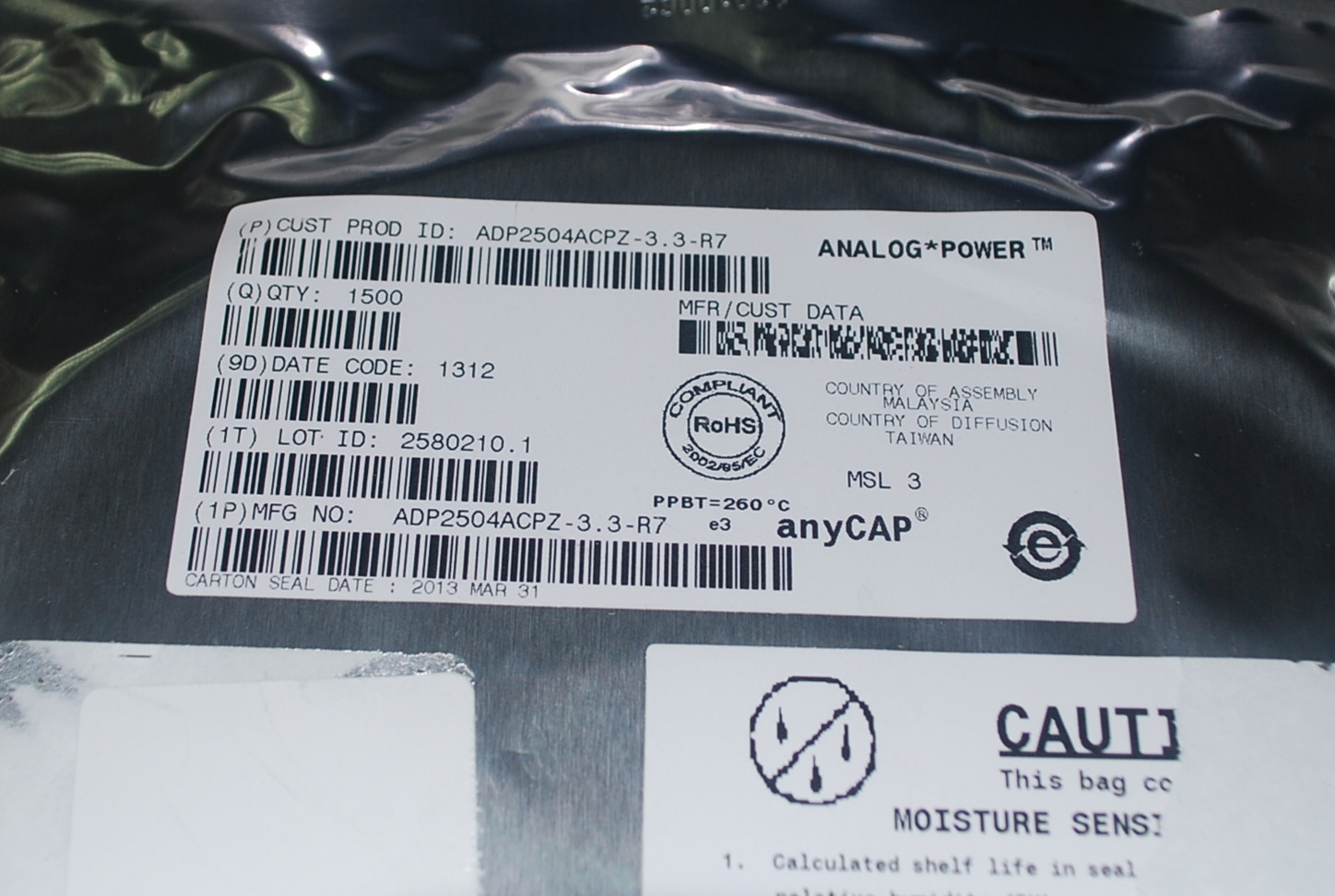 ADP2504ACPZ-3.3-R7 转换器 product photo