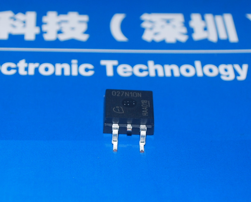 IPB027N10N3 N-Channel MOSFETs (20V…250V); Package: PG-TO263-3; Package: D2PAK (TO-263); VDS (max): 100.0 V; RDS (on) (max) (@10V): 2.7 mOhm; RDS (on) (max) (@4.5V product photo