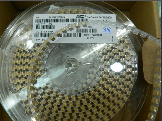 TAJD107M016RNJ CAP 100UF 16V 20% TANT SMD-7343-31 TR-7 产品图