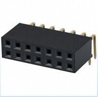 PPPC072LJBN-RC 14 Position Total Dual Row 2.54 mm Pitch Right Angle Female Header 产品图