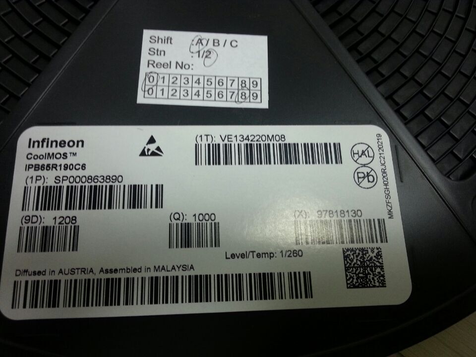 IPB65R190C6ATMA1 Trans MOSFET N-CH 700V 20.2A 3-Pin(2+Tab) TO-263 产品图
