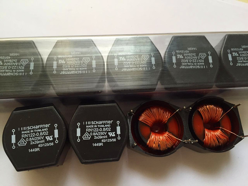 RN122-0.8/02 CURRENT COMPENSATED 0.8 A SINGLE PHASE CHOKE, PIN CONNECTION product photo
