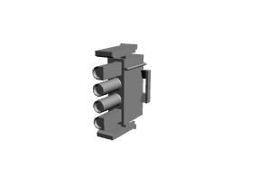 1-480702-0 4 CONTACT(S), MALE, COMBINATION LINE CONNECTOR, PLUG product photo