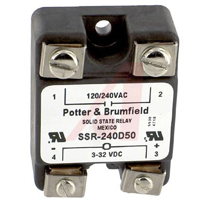 1-1393030-0/SSR-240D50 Solid State Relays - Industrial Mount SSR-240D50=SSA/SSR product photo