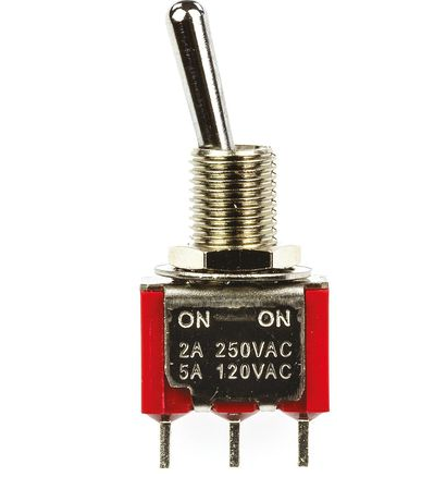 1MS1T1B1M1QES-1 SPDT Toggle Switch, On-On, 5 A product photo