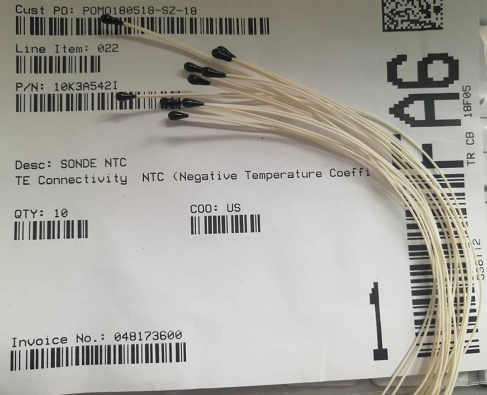 10K3A542I NTC Thermistors SONDE NTC 30 AWG KYNAR 产品图