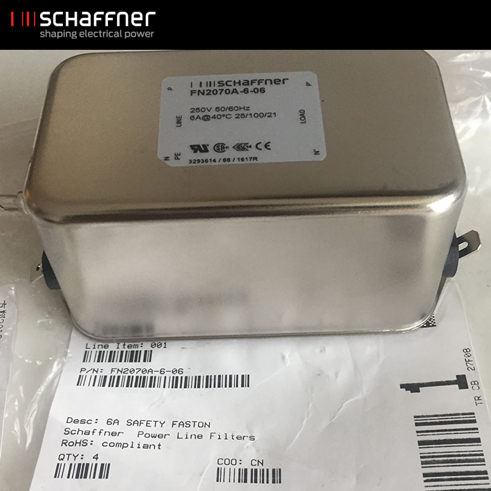FN2070A-6-06 多级性能AC / DC EMI滤波器 产品图