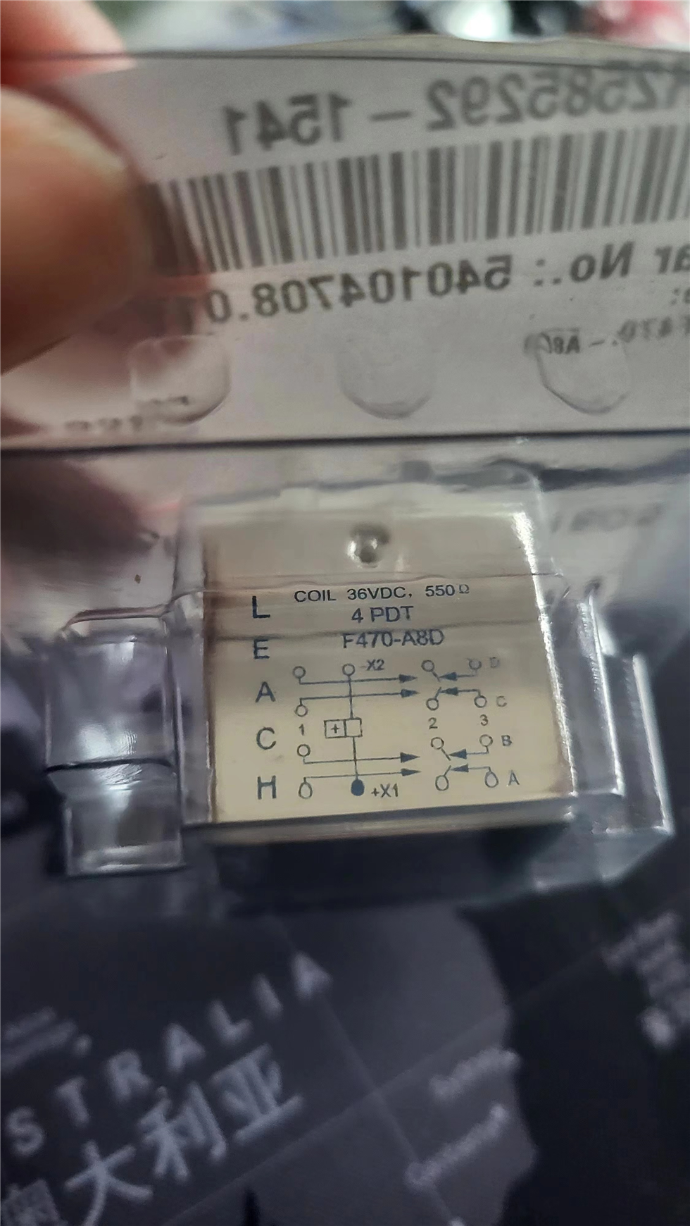 F470-A8D LEACH产品-F系列继电器-单刀双断 产品图