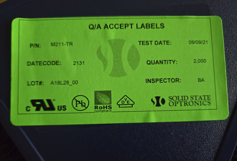 M211-TR 1A固态继电器 原装美国进口 一级代理商原厂出货 product photo